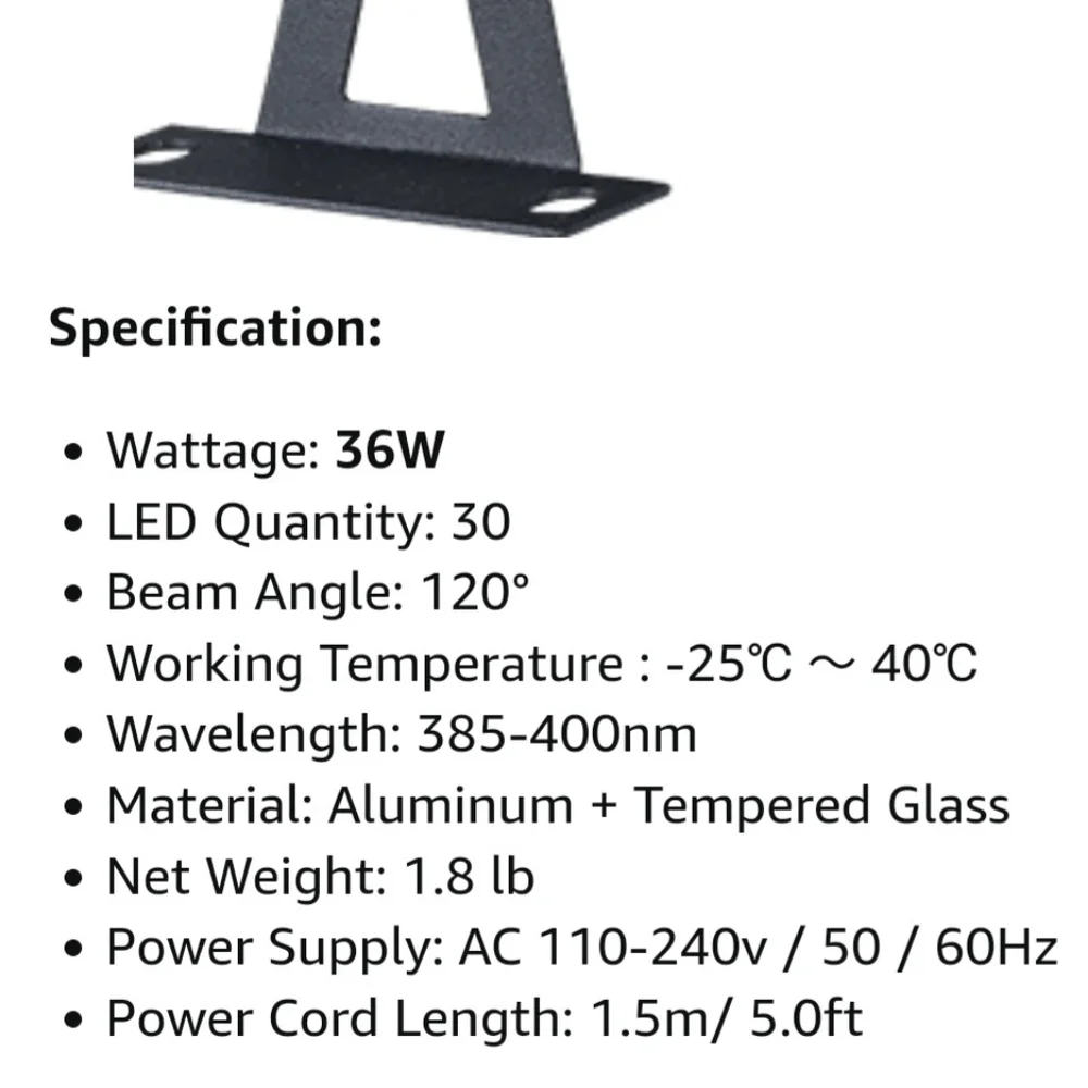 LED light blacklights